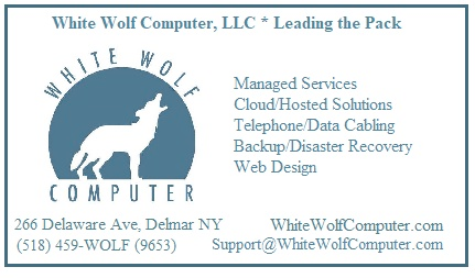 White Wolf Computer, LLC business card